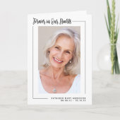 永遠に私たちのハート写真悔やみや弔慰葬儀感謝してい サンキューカード (正面)