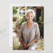 永遠に私たちのハート写真悔やみや弔慰 サンキューカード (裏面)