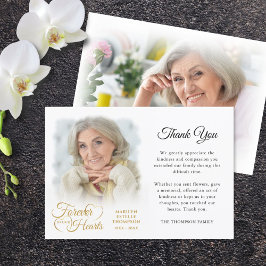 永遠に私たちのハート写真感謝 サンキューカード