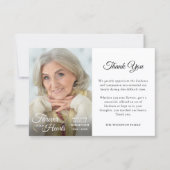 永遠に私たちのハート写真感謝 サンキューカード (正面)