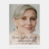 永遠に私たちのハート写真歓迎葬儀 アクリルサイン (正面)