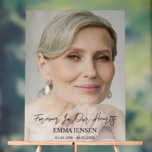 永遠に私たちのハート写真歓迎葬儀 アクリルサイン