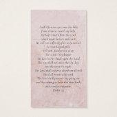 永遠に私たちのハート写真葬儀祈りの言葉カード (裏面)