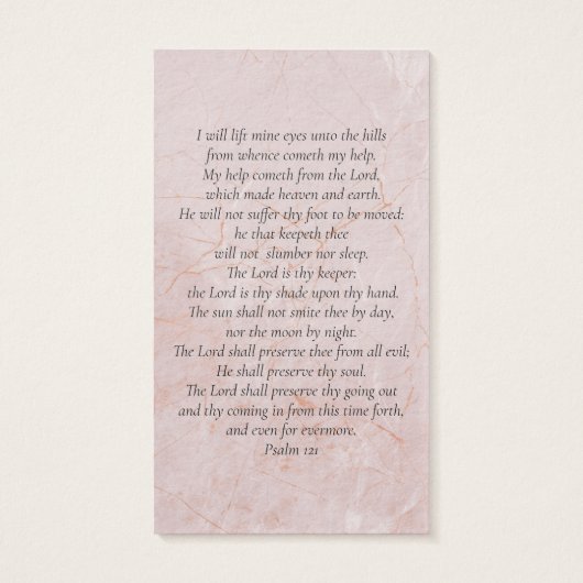 永遠に私たちのハート写真葬儀祈りの言葉カード (裏面)