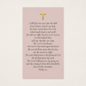 永遠に私たちのハート写真葬儀祈りの言葉カード (裏面)