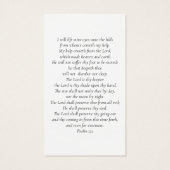 永遠に私たちのハート写真葬儀祈りの言葉カード (裏面)