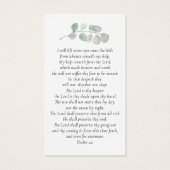 永遠に私たちのハート写真葬儀祈りの言葉カード (裏面)