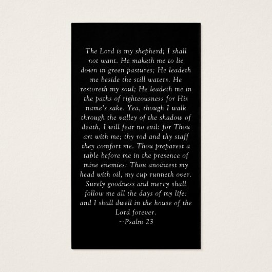 永遠に私たちのハート写真葬儀祈りの言葉カード (裏面)