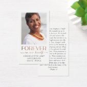 永遠に私たちのハート写真葬儀祈りの言葉カード (デスク)