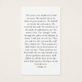 永遠に私たちのハート写真葬儀祈りの言葉カード (裏面)