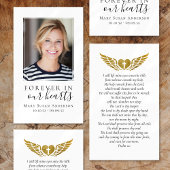 永遠に私たちのハート写真葬儀祈りの言葉カード