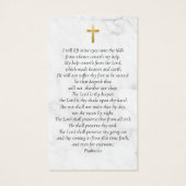 永遠に私たちのハート写真葬儀祈りの言葉カード (裏面)