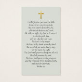 永遠に私たちのハート写真葬儀祈りの言葉カード (裏面)