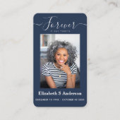 永遠に私たちのハート写真葬儀祈りの言葉カード エンクロージャーカード (正面)