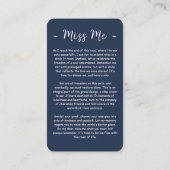 永遠に私たちのハート写真葬儀祈りの言葉カード エンクロージャーカード (裏面)