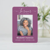 永遠に私たちのハート写真葬儀祈りの言葉カード エンクロージャーカード (スタンド正面)