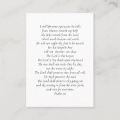 永遠に私たちのハート写真葬儀祈りの言葉カード コーリングカード (裏面)