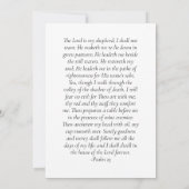 永遠に私たちのハート写真葬儀祈りの言葉カード ノートカード (裏面)