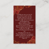 永遠に私たちのハート写真葬儀祈りの言葉カード 名刺 (裏面)