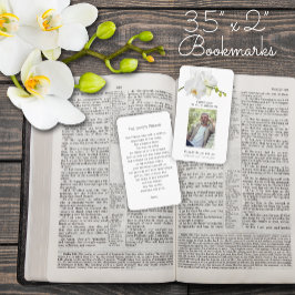 永遠に私たちのハート写真葬儀祈りの言葉カード 名刺