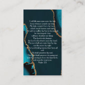 永遠に私たちのハート写真葬儀祈りの言葉カード 名刺 (裏面)