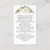 永遠に私たちのハート写真葬儀祈りの言葉カード 名刺 (裏面)