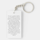 永遠に私たちのハート写真葬儀祈りの言葉 キーホルダー (裏面)