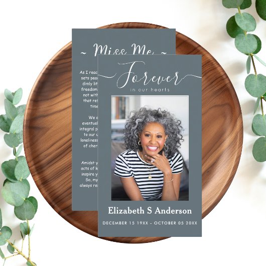 永遠に私たちのハート写真葬儀祈りの言葉 名刺