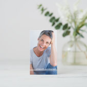 永遠に私たちのハート写真葬儀記念カード 名刺 (スタンド正面)