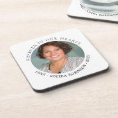 永遠に私たちのハート写真葬儀記念碑 コースター (左側)