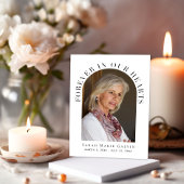 永遠に私たちのハート写真葬儀記念碑 サンキューカード