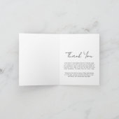 永遠に私たちのハート写真葬儀記念碑 サンキューカード (内部)