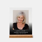 永遠に私たちのハート写真葬儀 アクリルサイン (正面)