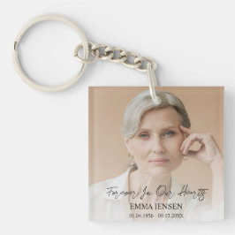 永遠に私たちのハート写真葬儀 キーホルダー