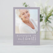 永遠に私たちのハート写真葬儀 サンキューカード (スタンド正面)