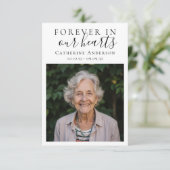 永遠に私たちのハート写真葬儀 サンキューカード (スタンド正面)