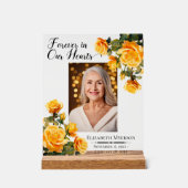 永遠に私たちのハート写真記念アクリルの看板 アクリルサイン (正面)