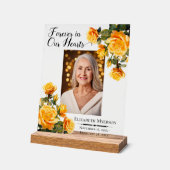 永遠に私たちのハート写真記念アクリルの看板 アクリルサイン (傾斜)