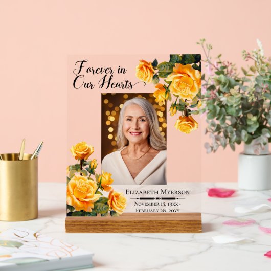 永遠に私たちのハート写真記念アクリルの看板 アクリルサイン (ウェディング)