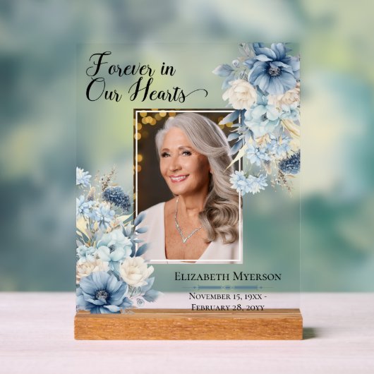 永遠に私たちのハート写真記念アクリルの看板 アクリルサイン (ニュートラル)