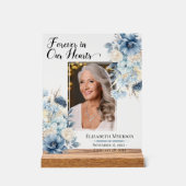 永遠に私たちのハート写真記念アクリルの看板 アクリルサイン (正面)