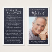 永遠に私たちのハート写真記念カード (正面&裏面)