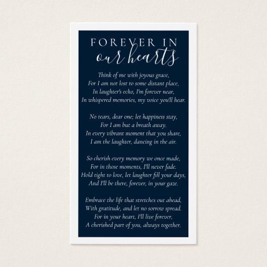 永遠に私たちのハート写真記念カード (正面)