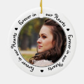 永遠に私たちのハート写真記念碑 セラミックオーナメント (裏面)