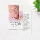 永遠に私たちのハート写真記念祈りの言葉カード (デスク)