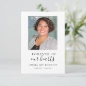 永遠に私たちのハート写真記念祈りの言葉カード (スタンド正面)