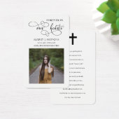 永遠に私たちのハート写真記念祈りの言葉カード (デスク)