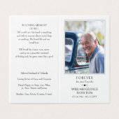 永遠に私たちのハート写真記念祈りの言葉カード (外部フラット)