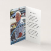 永遠に私たちのハート写真記念祈りの言葉カード (内部)