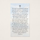 永遠に私たちのハート写真記念祈りの言葉カード (裏面)